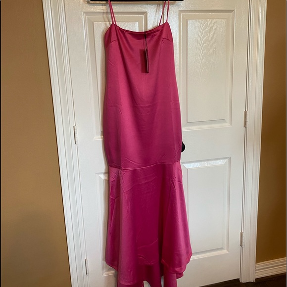 Likely Silk Aurora Gown Fuchsia Gown NWT - Picture 2 of 5